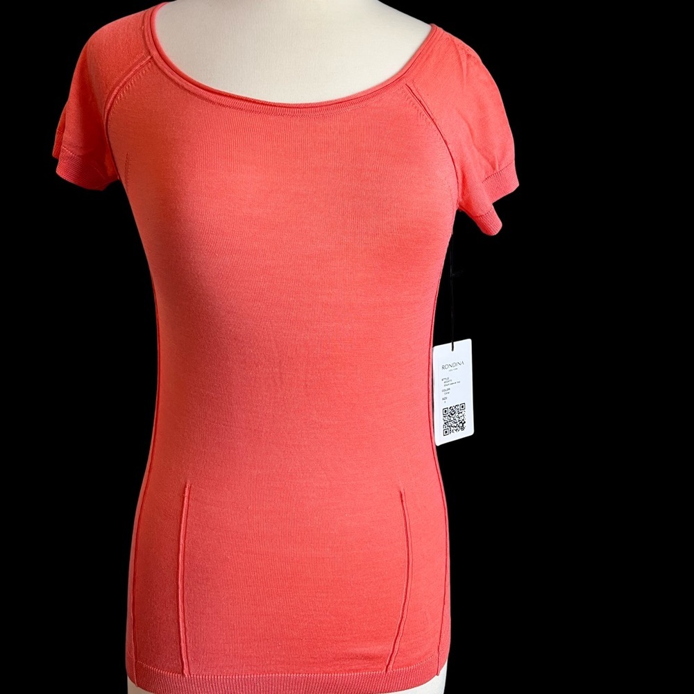 Rondina coral color blouse top size small